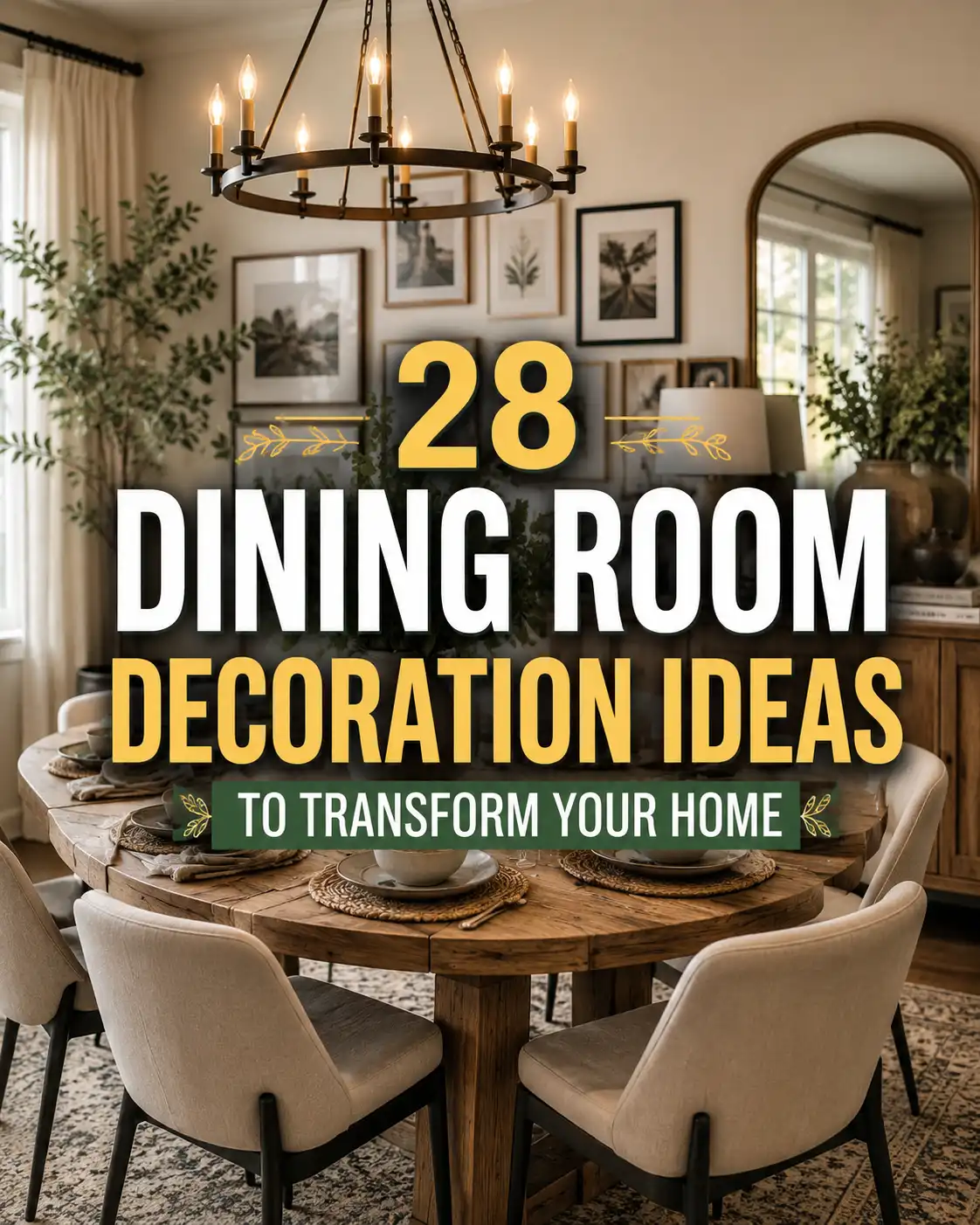 28 Dining Room Decoration Ideas to Transform Your Home