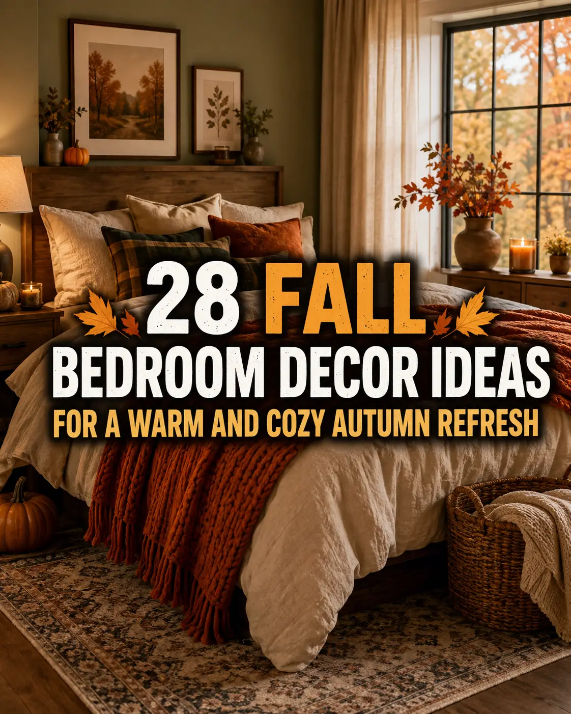 28 Fall Bedroom Decor Ideas for a Warm and Cozy Autumn Refresh