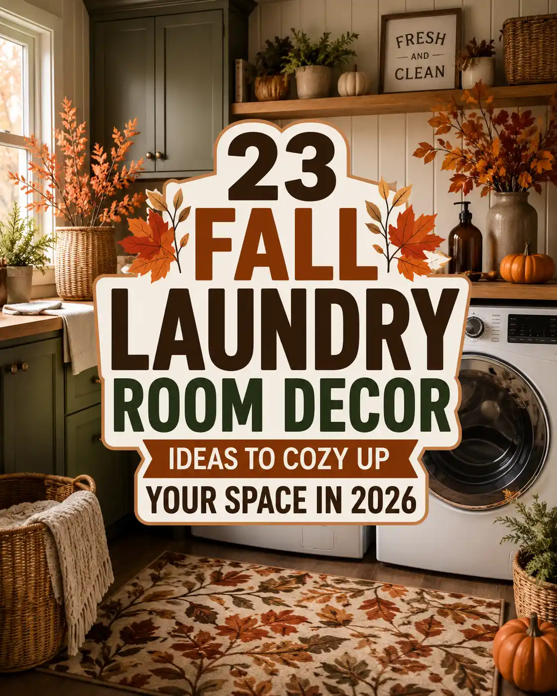 23 Fall Laundry Room Decor Ideas to Cozy Up Your Space in 2026